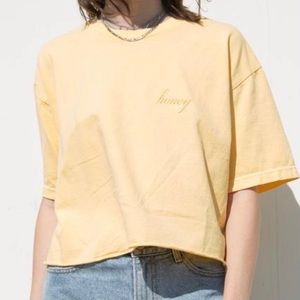 brandy melville aleena honey shirt